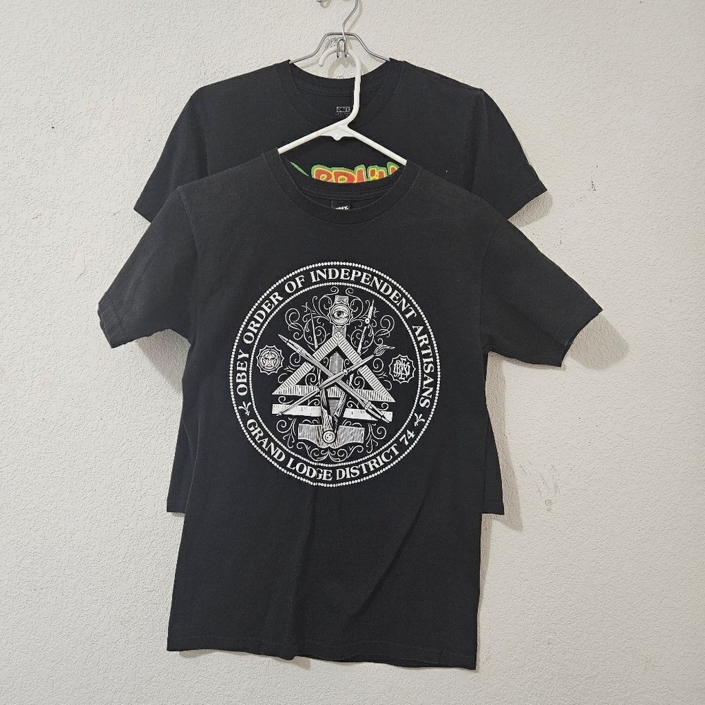 Obey Black Bad Brains T-Shirt & 1 More